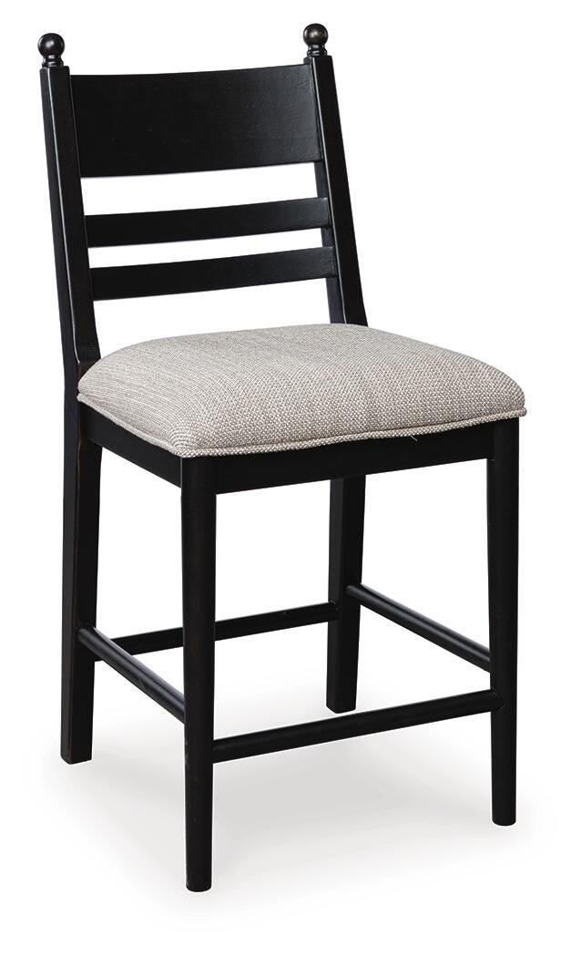 Greddinton Counter Height Dining Table and 4 Barstools