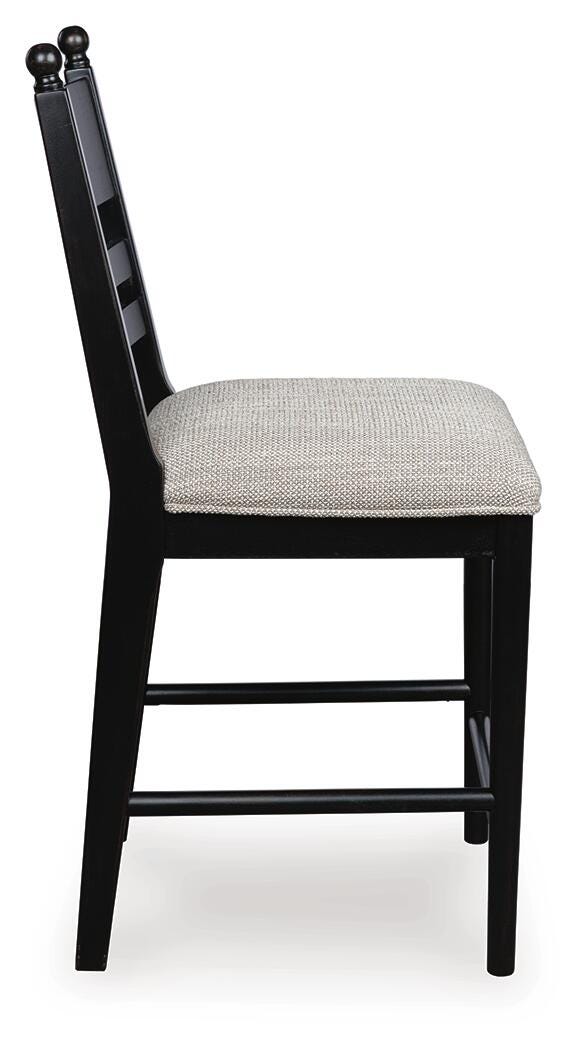 Greddinton Counter Height Dining Table and 6 Barstools