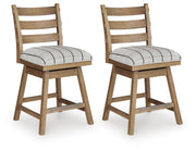 Ridgester UPH Swivel Barstool (2/CN) Next-Gen Nuvella™