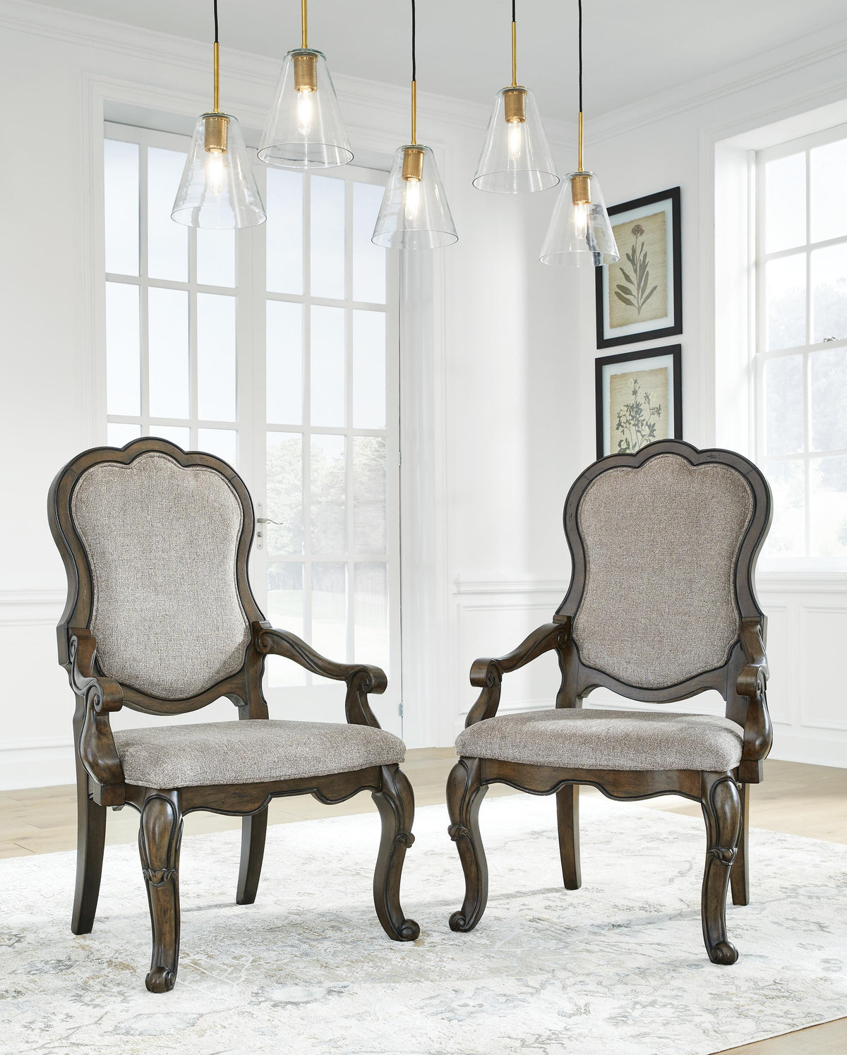 Maylee Dining Table and 6 Chairs with Storage