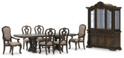 Maylee Dining Table and 6 Chairs with Storage