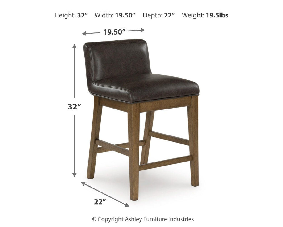 Cabalynn Counter Height Dining Table and 4 Barstools with Storage