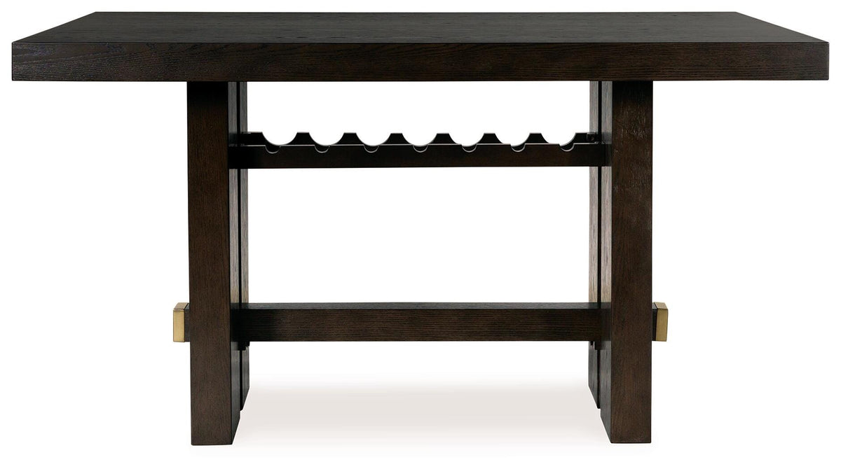 Burkhaus Counter Height Dining Table and 6 Barstools with Storage
