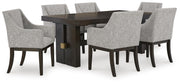 Burkhaus Dining Table and 6 Chairs