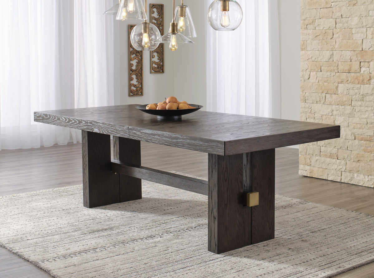 Burkhaus Dining Table and 8 Chairs with Storage