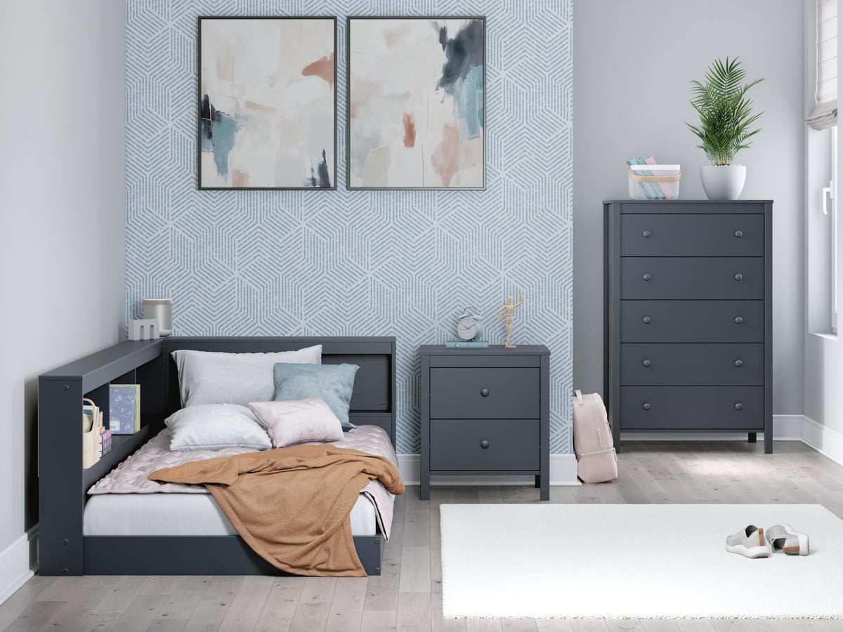 Simmenfort Bookcase Storage Bed - Twin