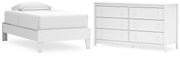 Hallityn Platform Bed Set - Twin, Dresser