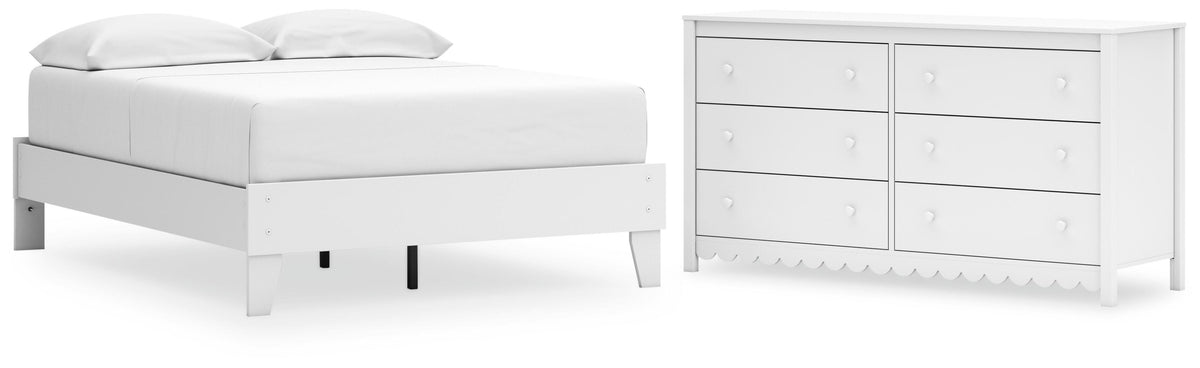 Hallityn Platform Bed Set - Full, Dresser
