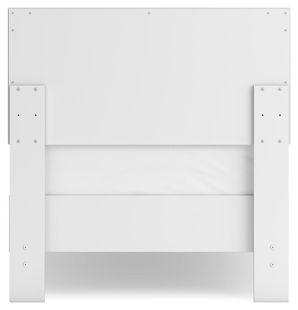 Hallityn Panel Platform Bed Set - Twin, Dresser and 2 Nightstands
