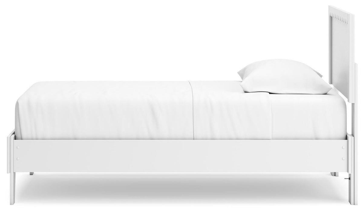 Hallityn Panel Platform Bed Set - Twin, Dresser and 2 Nightstands