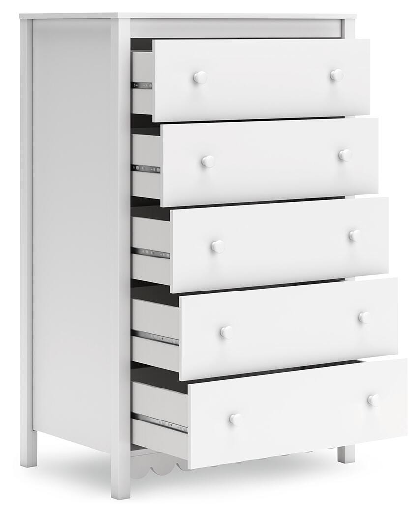 Hallityn Platform Bed Set - Full, Dresser and Chest