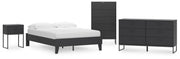Socalle Full Platform Bed, Dresser and Nightstand