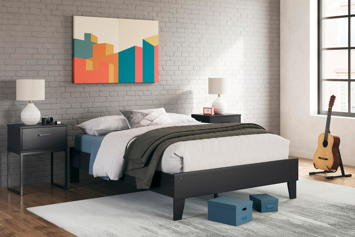 Socalle Full Platform Bed, Dresser and Nightstand