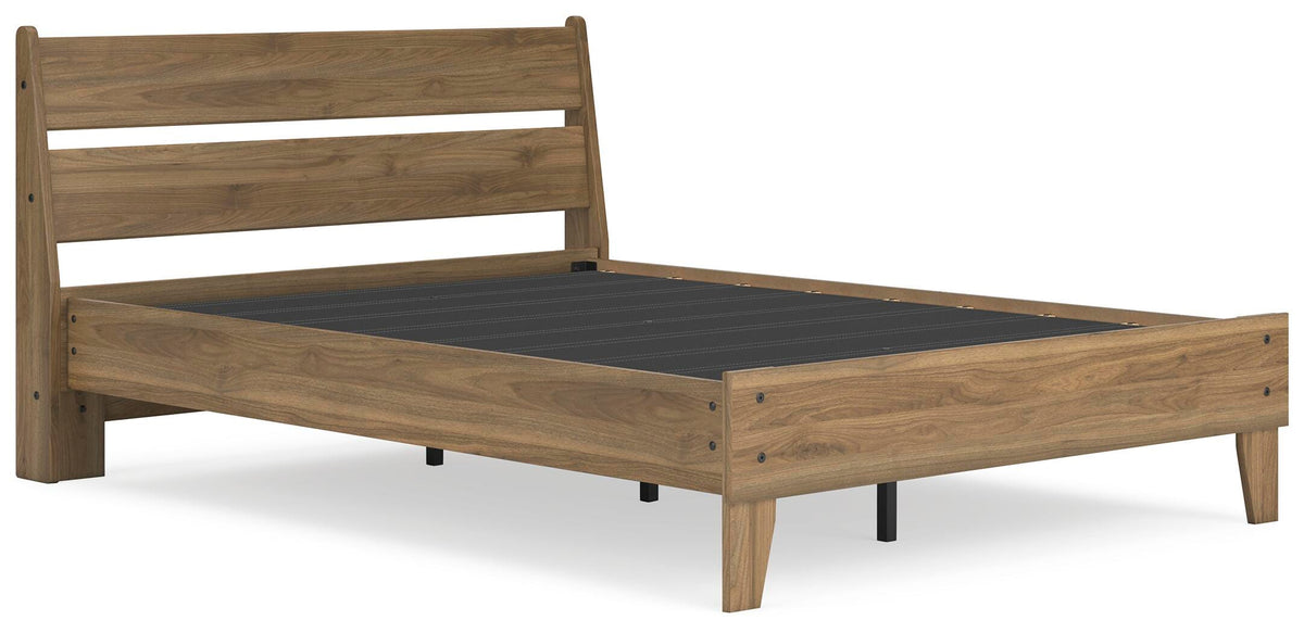 Deanlow Queen Platform Panel Bed