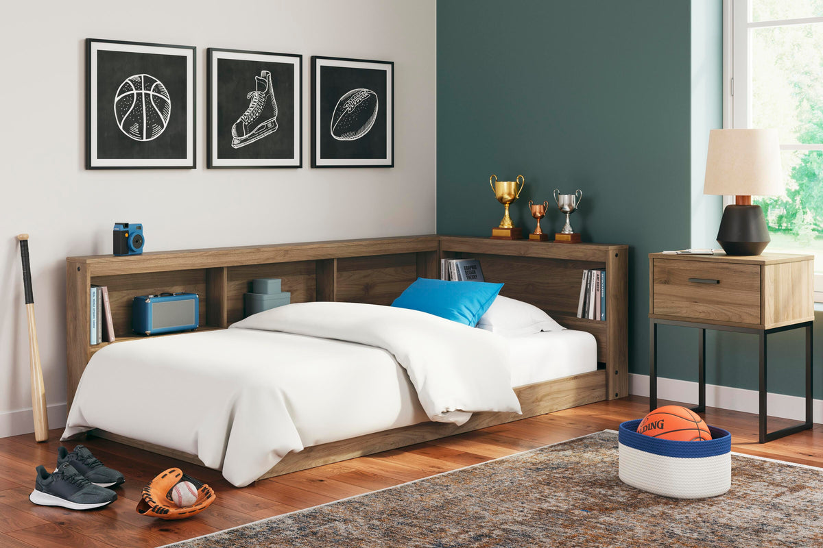 Deanlow Bookcase Storage Bed - Twin