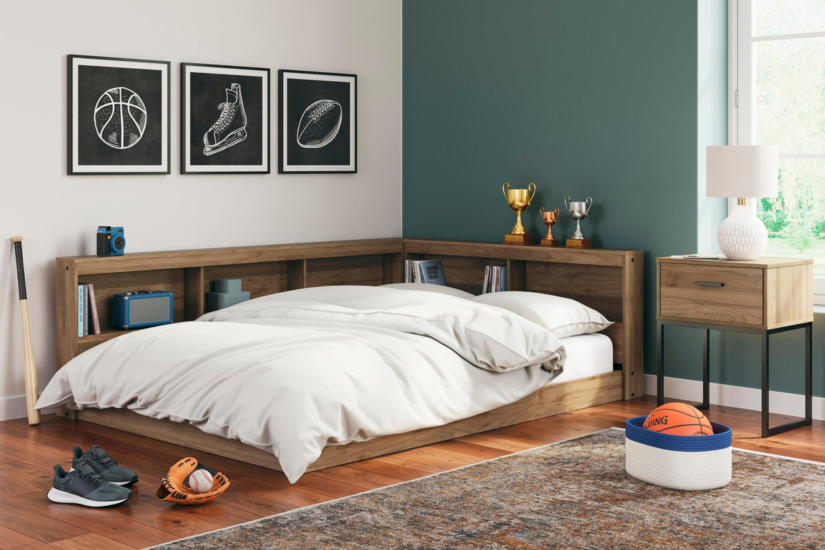 Deanlow Twin Bookcase Storage Bed