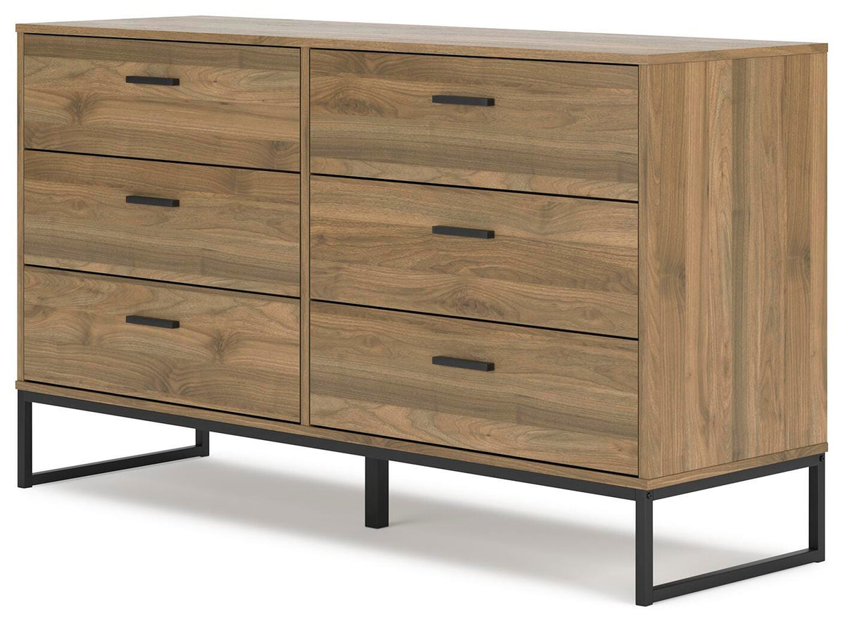 Deanlow Platform Panel Bed Set - Twin, Dresser