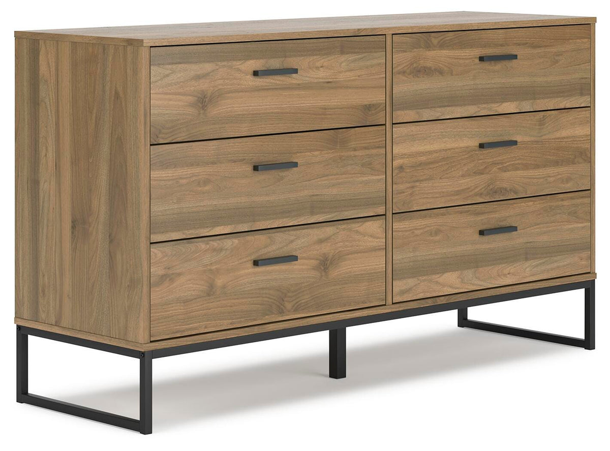 Deanlow Platform Panel Bed Set - Twin, Dresser