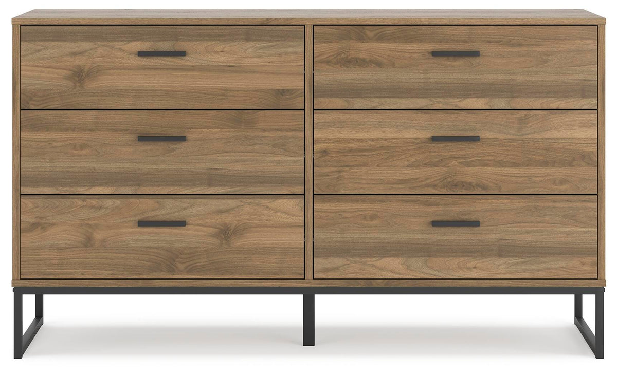 Deanlow Platform Panel Bed Set - Twin, Dresser