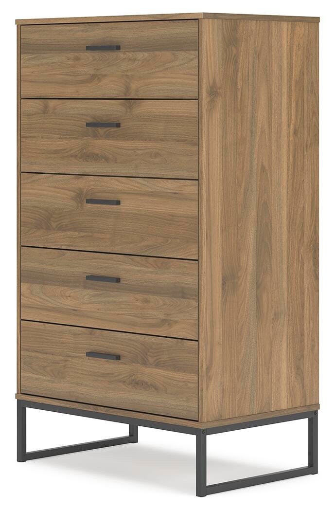 Deanlow Platform Panel Bed Set - Full, Dresser and Chest