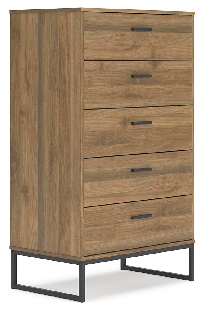 Deanlow Platform Panel Bed Set - Full, Dresser and Chest