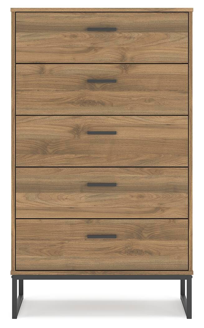 Deanlow Platform Panel Bed Set - Full, Dresser and Chest