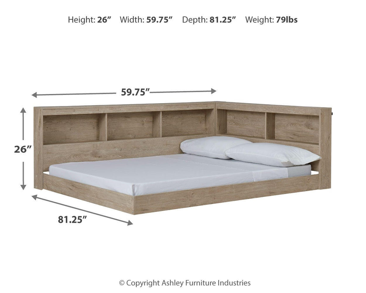 Oliah Twin Bookcase Storage Bed