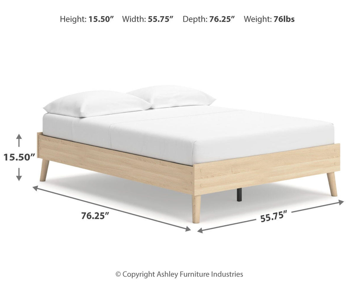 Cabinella Platform Bed Set - Full, Dresser and Nightstand