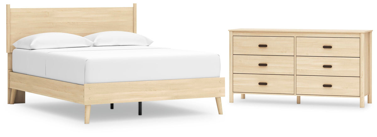 Cabinella Platform Panel Bed Set - Queen, Dresser