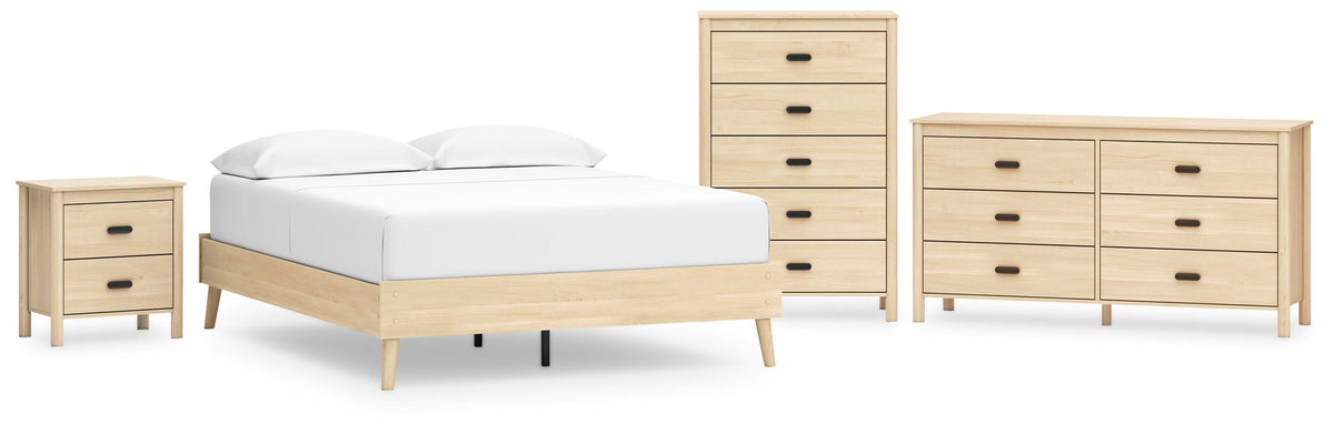 Cabinella Platform Bed Set - Queen, Dresser, Chest and Nightstand