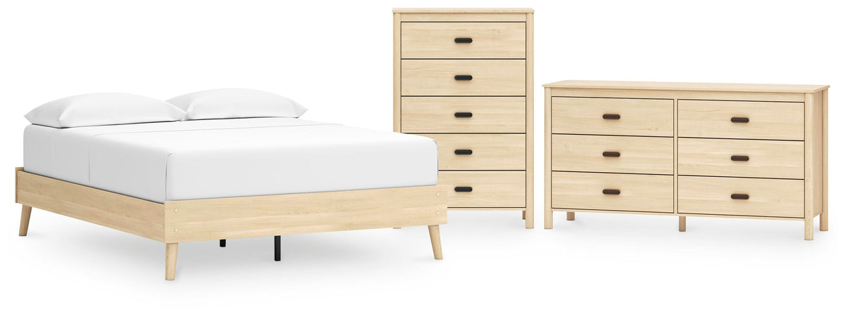 Cabinella Platform Bed Set - Queen, Dresser and Chest