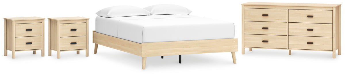 Cabinella Platform Bed Set - Queen, Dresser and 2 Nightstands