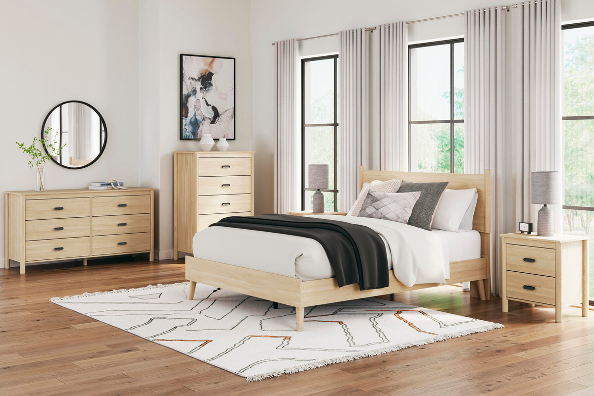 Cabinella Platform Bed Set - Queen, Dresser, Chest and Nightstand