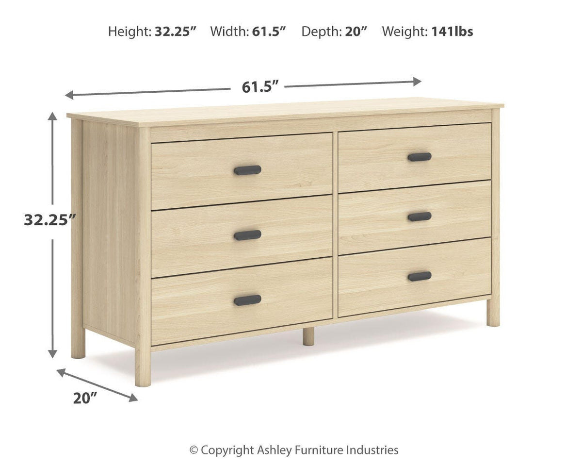 Cabinella Platform Panel Bed Set - Full, Dresser and Chest