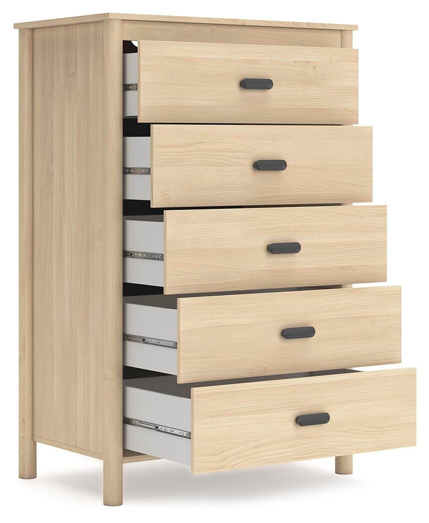 Cabinella Platform Panel Bed Set - Full, Dresser and Chest