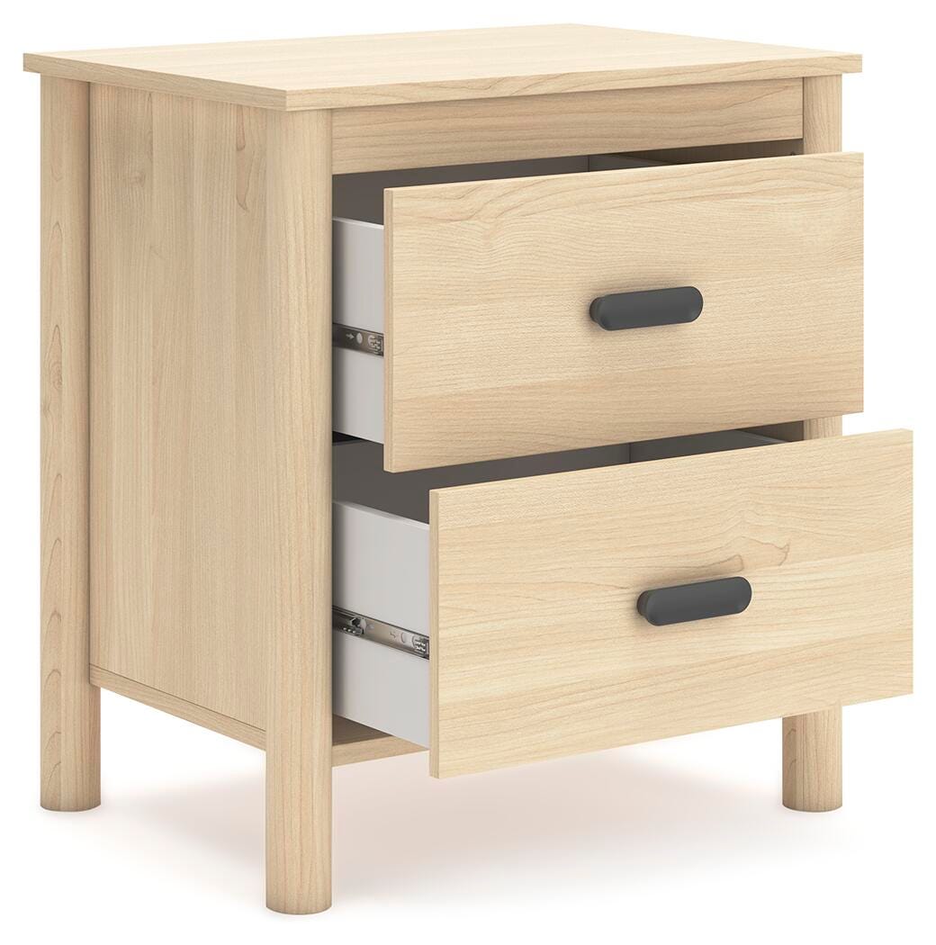 Cabinella Platform Panel Bed Set - Full, 2 Nightstands