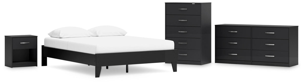 Finch Platform Bed Set - Dresser, Chest and Nightstand