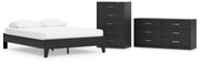 Finch Platform Bed Set - Dresser and Chest