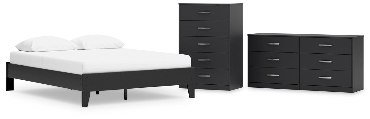 Finch Platform Bed Set - Dresser and Chest