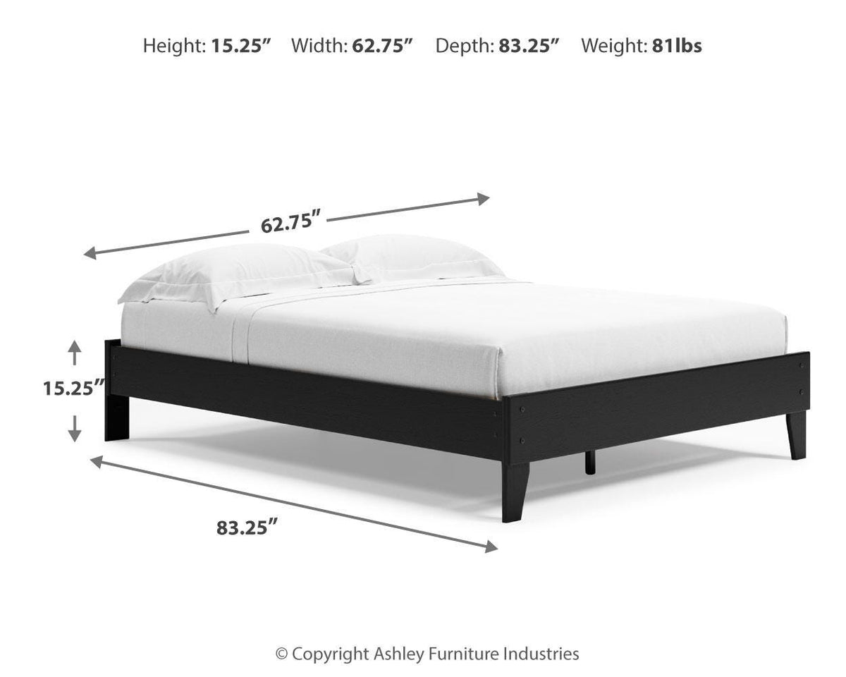 Finch Queen Platform Bed with Mattress
