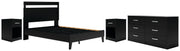 Finch Queen Panel Platform Bed, Dresser and 2 Nightstands