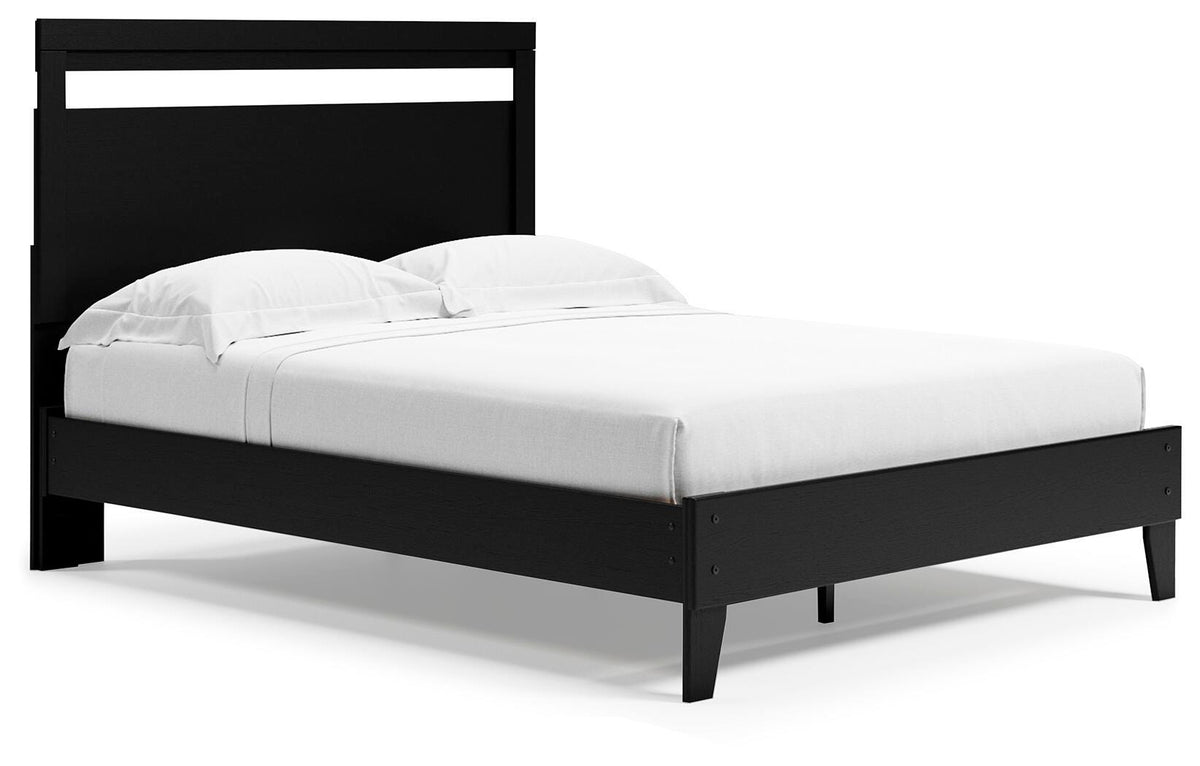 Finch Panel Platform Bed Set - Dresser and Chest