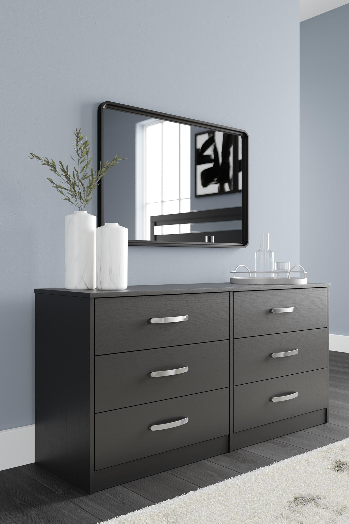 Finch Platform Bed Set - Dresser, Chest and 2 Nightstands