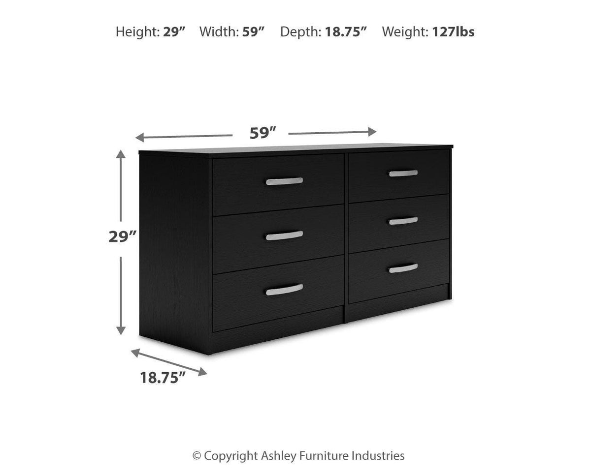 Finch Platform Bed Set - Dresser, Chest and 2 Nightstands