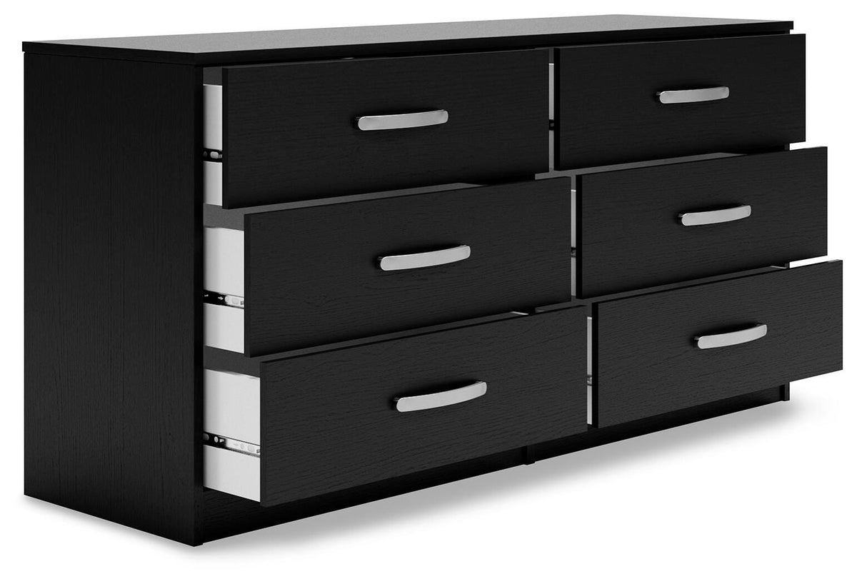 Finch Panel Platform Bed Set - Dresser and Chest