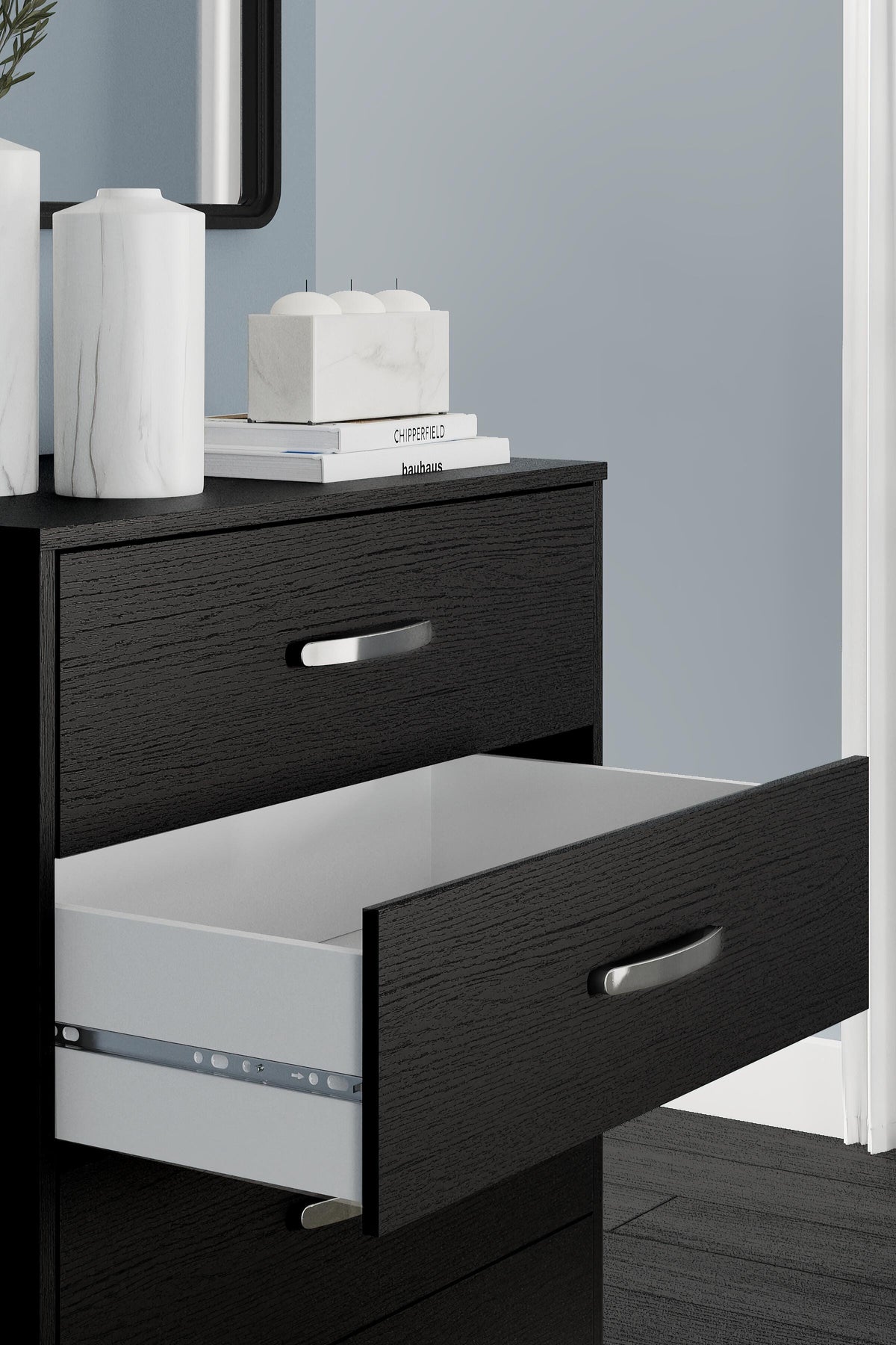 Finch Platform Bed Set - Dresser, Chest and 2 Nightstands