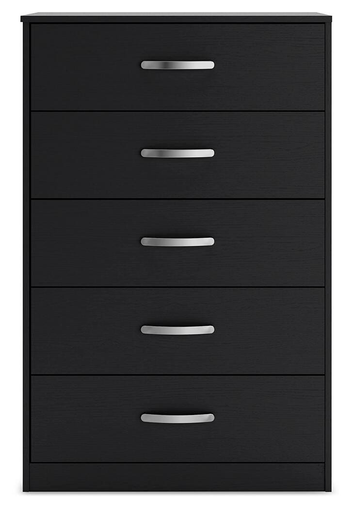 Finch Panel Platform Bed Set - Dresser and Chest