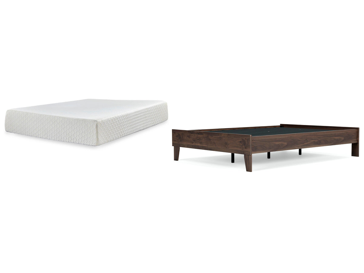 Calverson Full Platform Bed with Mattress