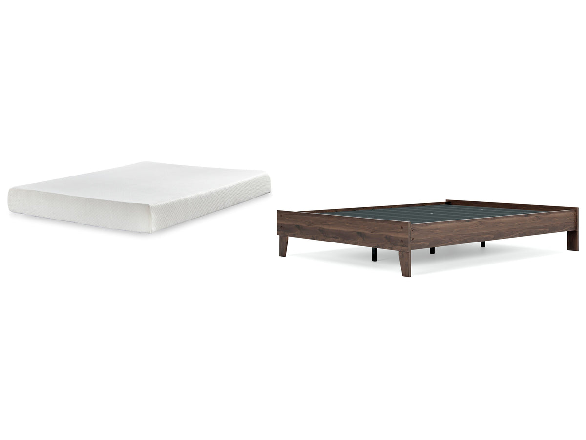 Calverson Queen Platform Bed with Mattress