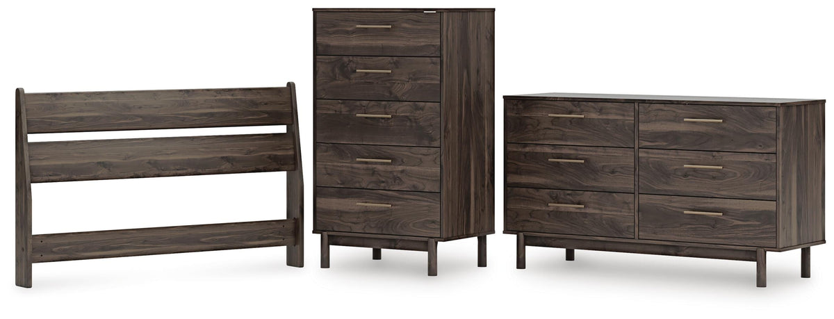 Calverson Panel Headboard Set - Full, Dresser and Chest